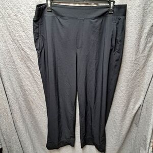 Athleta women's black elastic waist pant size 18 guc